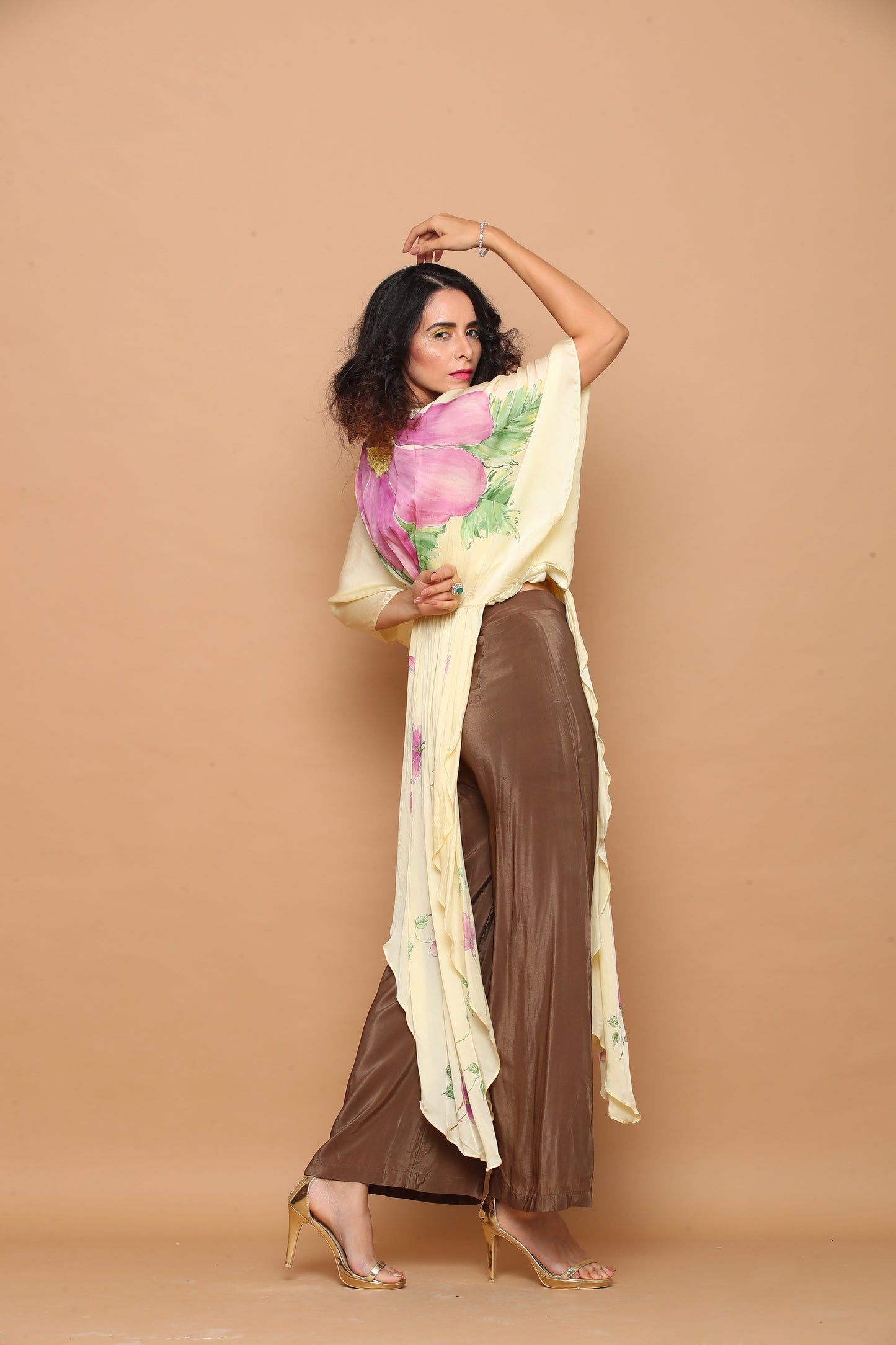 Hand-painted Draped Co-ord Set