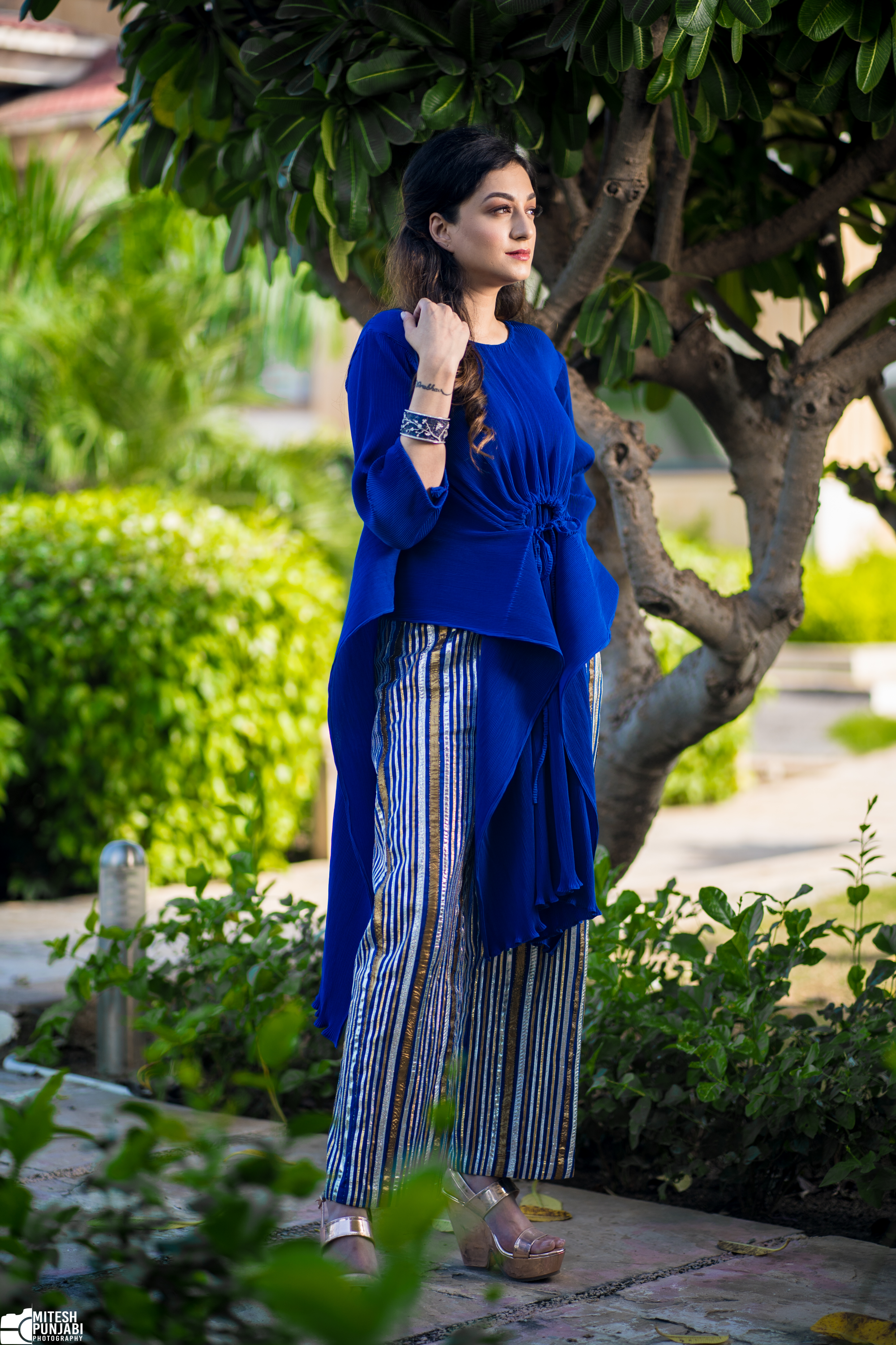 Micro Pleated Tunic & Pants