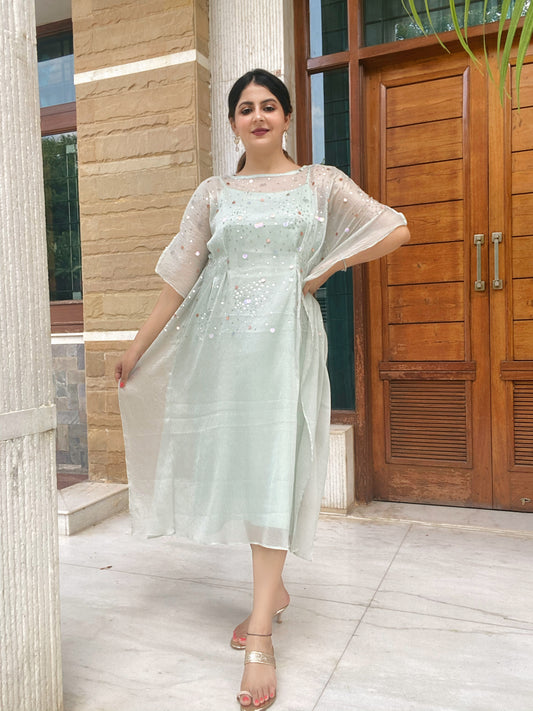 Mint Green Kaftan Dress