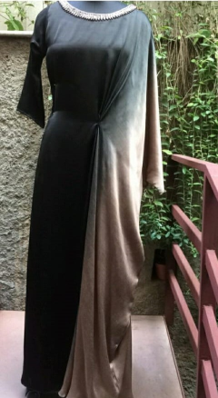 Ombré Draped Gown