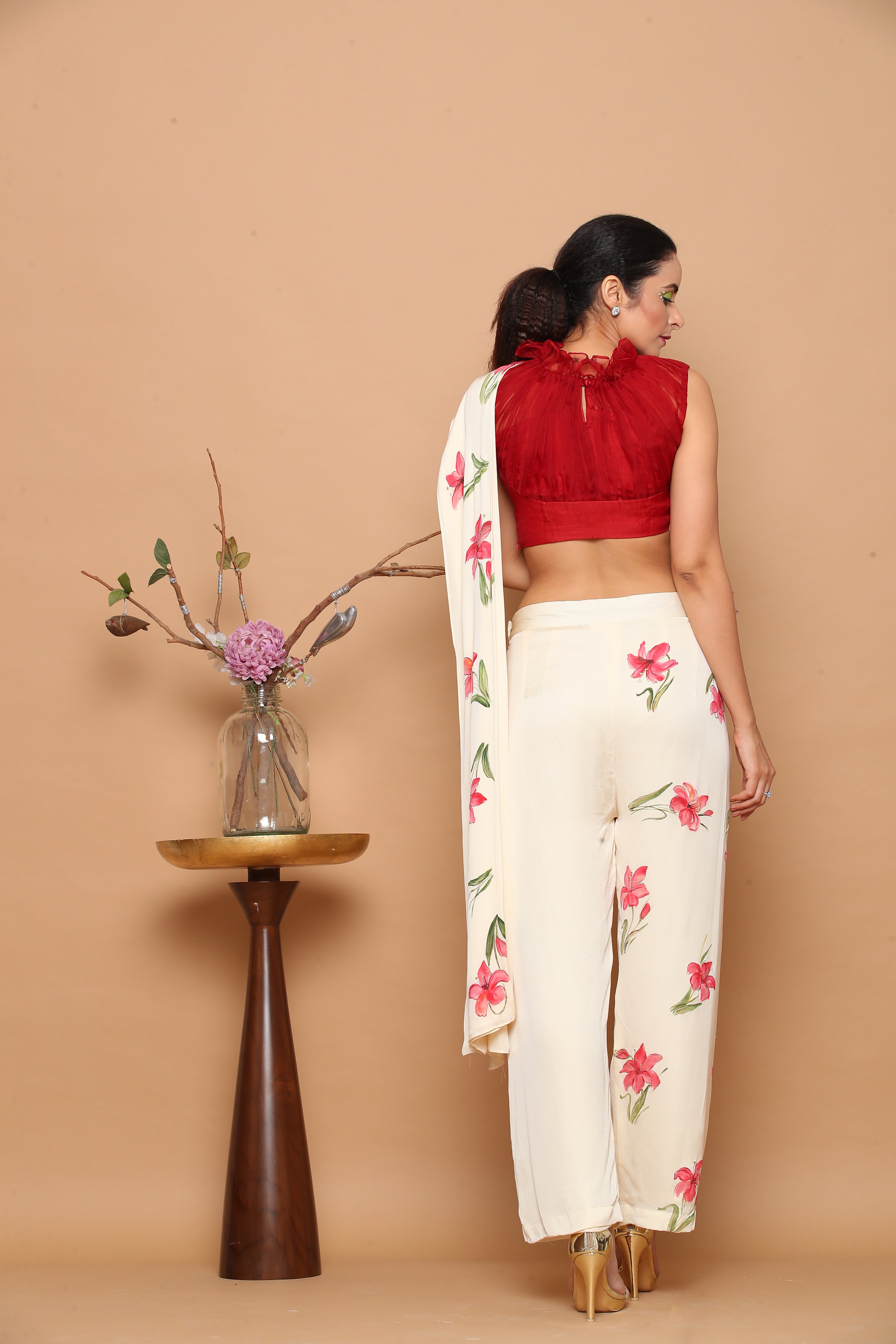 Hand-painted Pant Saree