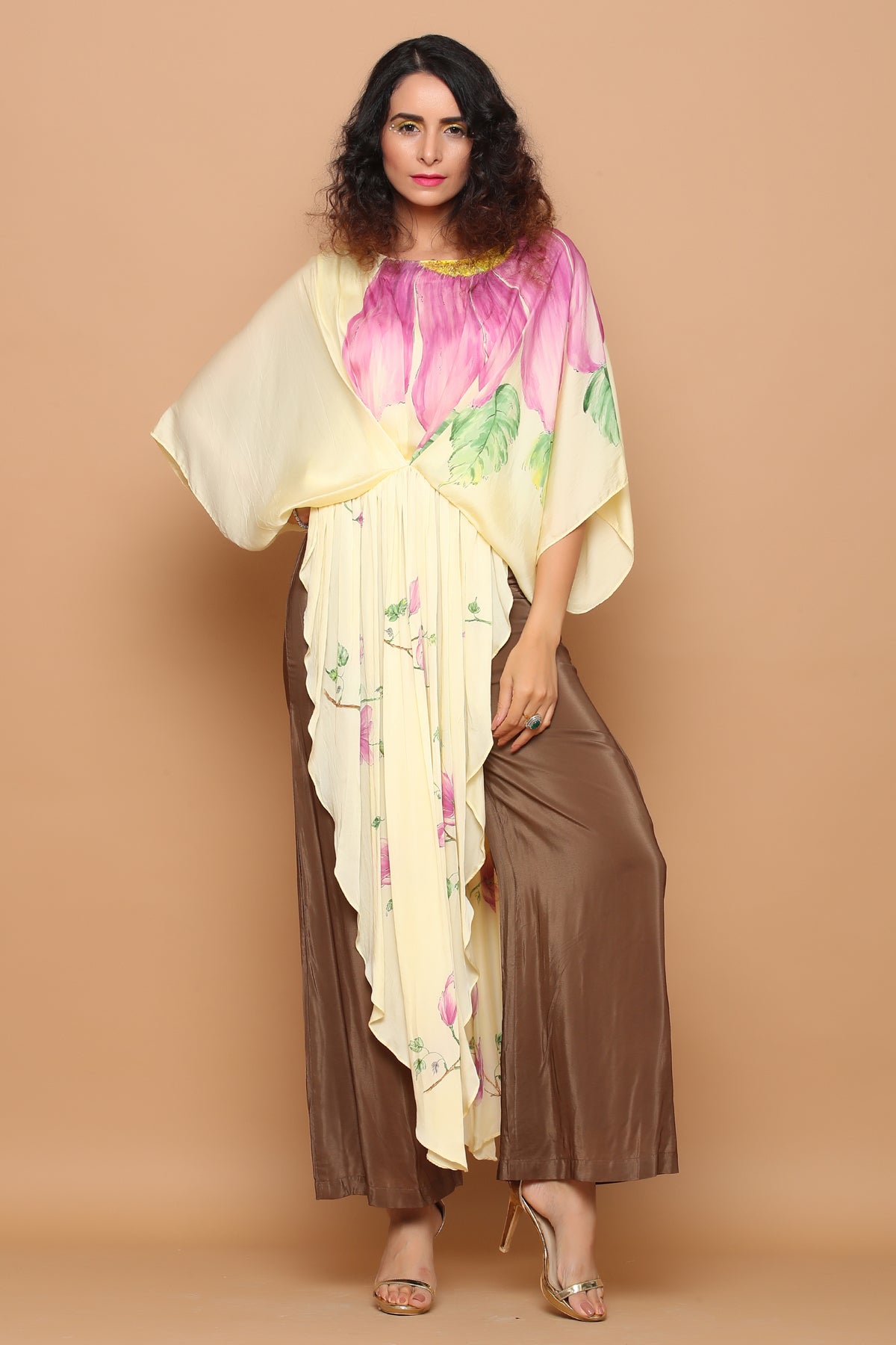 Hand-painted Draped Co-ord Set