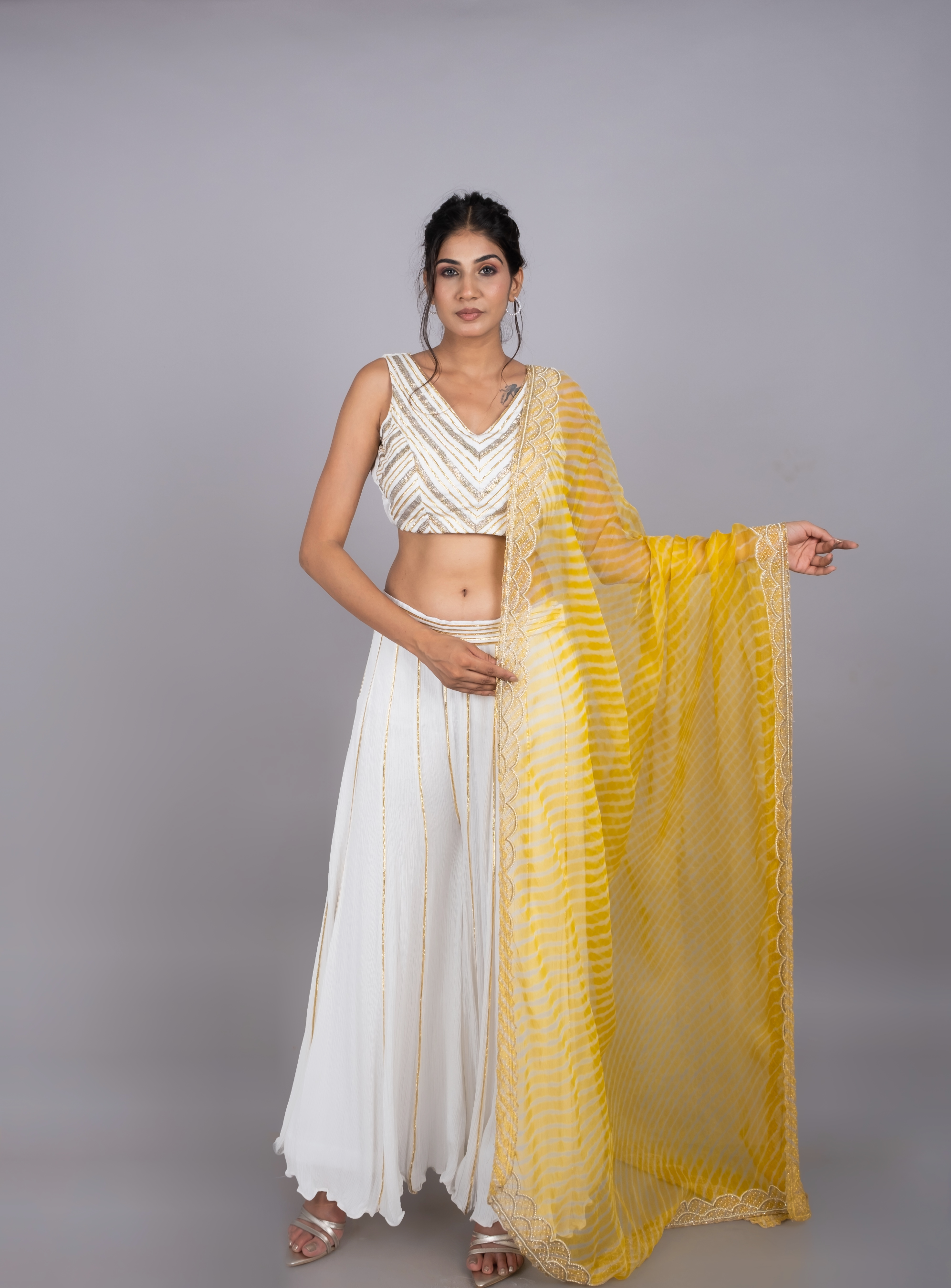 Traditional Leheriya Lehenga Set