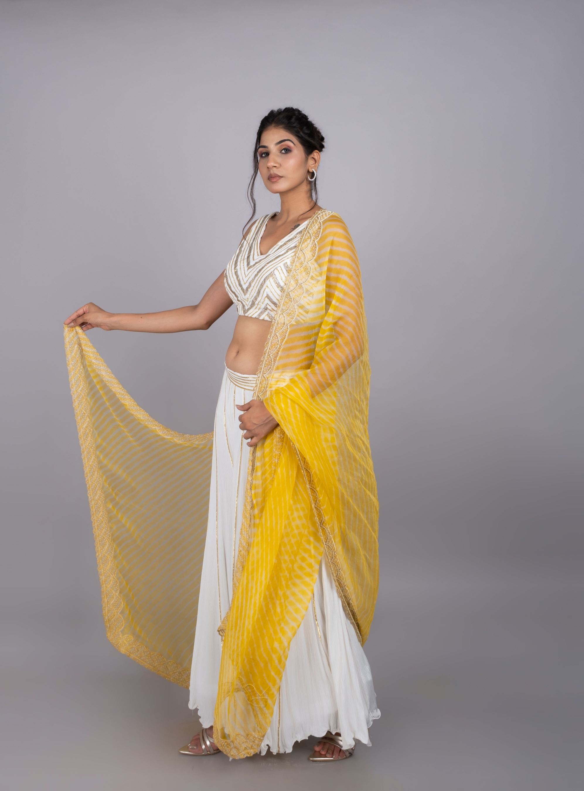 Traditional Leheriya Lehenga Set